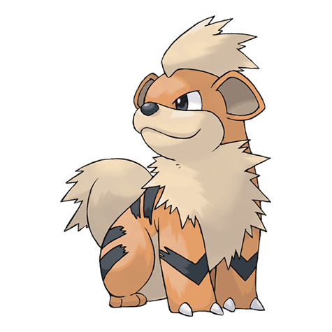 Growlithe official artwork