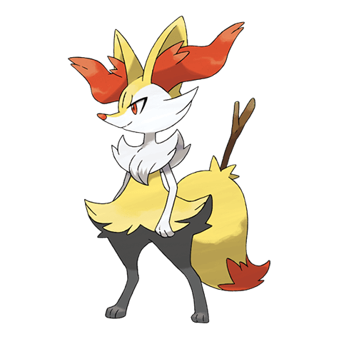 Braixen official artwork