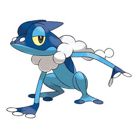 Frogadier official artwork