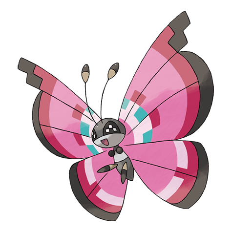 Meadow Vivillon official artwork