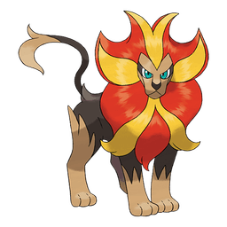 Male Pyroar artwork
