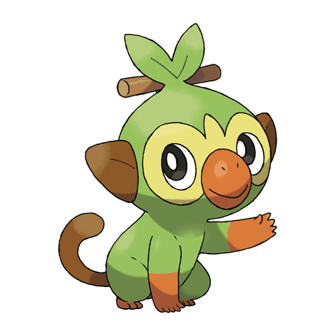 Grookey official artwork