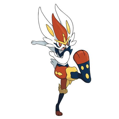 Cinderace official artwork