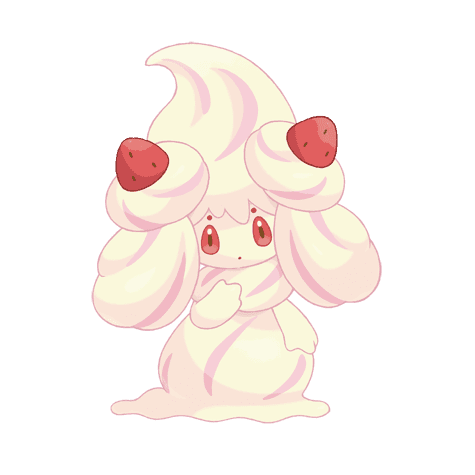Vanilla Cream Strawberry Sweet Alcremie official artwork
