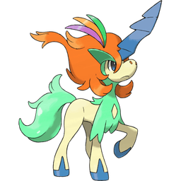 Resolute Keldeo shiny artwork
