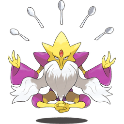 Mega Alakazam shiny artwork