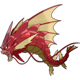 Mega Gyarados shiny artwork