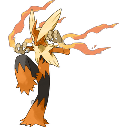 Mega Blaziken shiny artwork