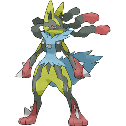 Mega Lucario shiny artwork