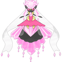 Mega Diancie shiny artwork