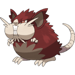 Alolan Raticate shiny artwork