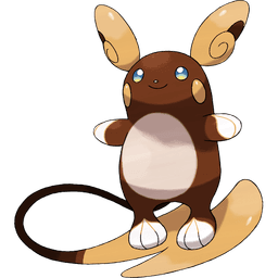 Alolan Raichu shiny artwork