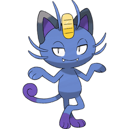 Alolan Meowth shiny artwork