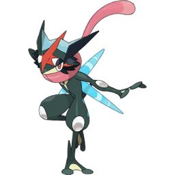 Ash’s Greninja shiny artwork