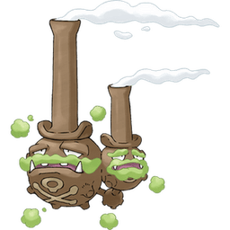 Galarian Weezing shiny artwork