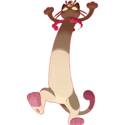 Gigantamax Meowth shiny artwork