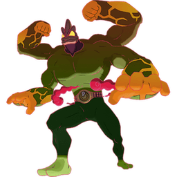 Gigantamax Machamp shiny artwork