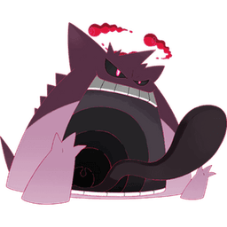 Gigantamax Gengar shiny artwork