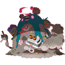 Gigantamax Garbodor shiny artwork