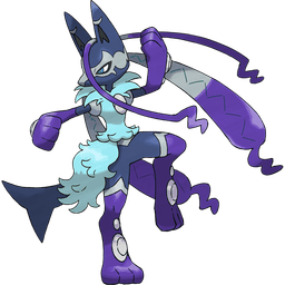 Mega Lucario Z shiny artwork