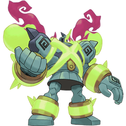 Mega Golurk shiny artwork