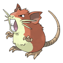 Raticate shiny artwork