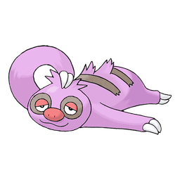 Slakoth shiny artwork