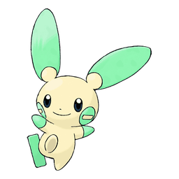 Minun shiny artwork
