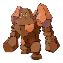 Regirock shiny artwork