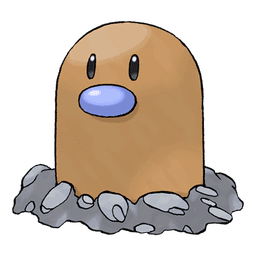 Diglett shiny artwork