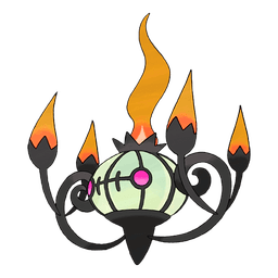 Chandelure shiny artwork