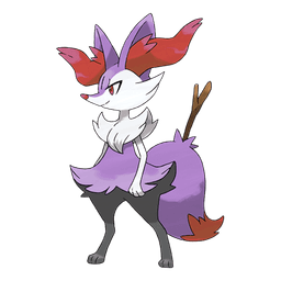 Braixen shiny artwork