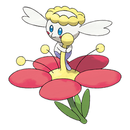 Red Flabébé shiny artwork