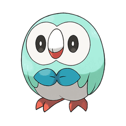 Rowlet shiny artwork