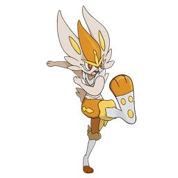 Cinderace shiny artwork