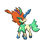 Resolute Keldeo front shiny sprites