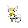 Female Meowstic front shiny sprites