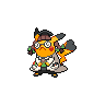 Pikachu Ph.D. front shiny sprites
