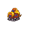 Alolan Dugtrio front shiny sprites