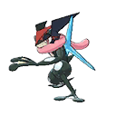 Ash’s Greninja front shiny sprites