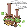 Galarian Weezing front shiny sprites