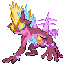 Gigantamax Amped Toxtricity front shiny sprites