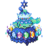 Stellar Form Terapagos front shiny sprites