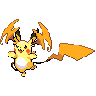 Mega Raichu Y front shiny sprites