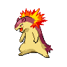 Typhlosion front shiny sprites