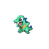 Totodile front shiny sprites