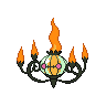 Chandelure front shiny sprites