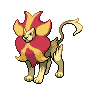 Male Pyroar front shiny sprites