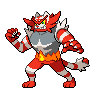 Incineroar front shiny sprites