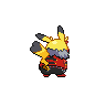 Pikachu Rock Star back sprites